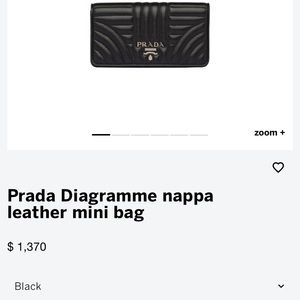 Prada Diagramme Nappa Mini Bag